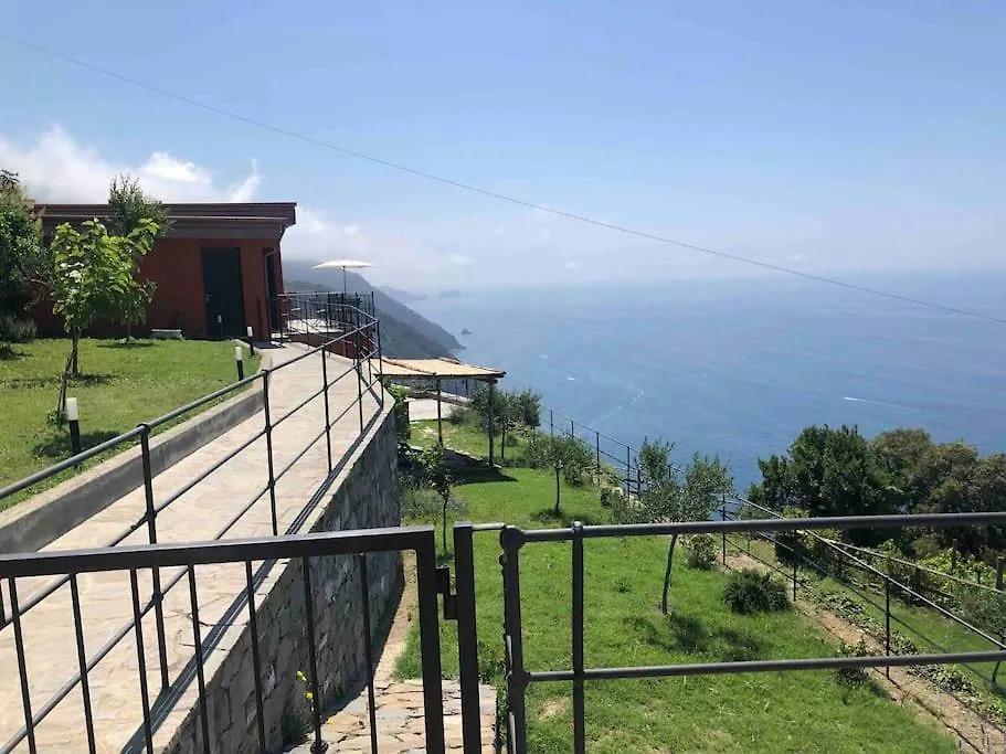 Holiday home Orangehouse Cinque Terre. Private Parking Villa Riomaggiore